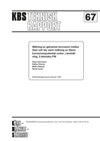 Mätning av galvanisk korrosion mellean titan och bly samt mätning av titans korrosionspotential under gammabestrålning (Measurements of galvanic corrosion between titanium and lead and measurement of corrosion potential of titanium under gamma radiation. 3 technical memorandums)