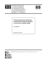 A three-dimensional method for calculating the hydraulic gradient in porous and cracked media