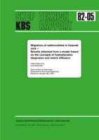 Migration of radionuclides in fissured rock - results obtained from a model based on the concepts of hydrodynamic dispersion and matrix diffusion