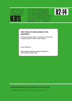 Oral intake of radionuclides in the population. A review of biological factors of relevance for assessment of absorbed dose at long term waste storage