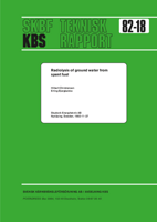 Radiolysis of ground water from spent fuel