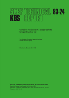 Corrosion resistance of a copper canister for spent nuclear fuel