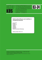 Radionuclide diffusion and mobilities in compacted bentonite