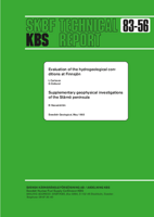 I: Evaluation of the hydrogeological conditions at Finnsjön. 1); II: Supplementary geophysical investigations of the Stärnö peninsula 2)