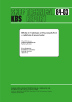 Effect of beta-radiolysis on the products from alfa-radiolysis of groundwater