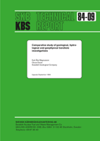 Comparative study of geological, hydrological and geophysical borehole investigations