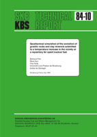 Geochemical simulation of the evolution of granitic rocks and clay minerals submitted to a temperature increase in the vicinity of a repository for spent nuclear fuel