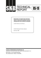 Evaluation of single-hole hydraulic tests in fractured crystalline rock by steady-state and transient methods