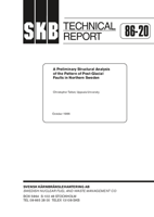 A preliminary structural analysis of the pattern of postglacial fault in northern Sweden