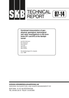 Combined interpretation of geophysical, geological, hydrogeological and radar investigations in the boreholes ST1 and ST2 at the Saltsjötunnel