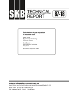 Calculation of gas migration in fractured rock