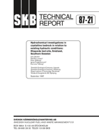 Hydrochemical investigations in crystalline bedrock in relation to existing hydraulic conditions: Klipperås test-site, Småland, Southern Sweden