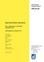 Äspö Hard Rock Laboratory. Two - phase flow in fractured crystalline rock. Investigations in Niche 2175