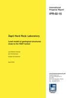 Äspö Hard Rock Laboratory. Local model of geological structures close to the TASF-tunnel