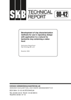 Development of clay characterization methods for use in repository design with application to a natural Ca bentonite clay containing a redox front