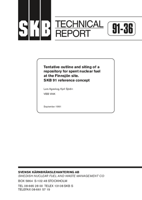 Tentative outline and siting of a repository for spent nuclear fuel at the Finnsjön site. SKB 91 reference concept