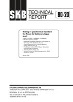 Testing of geochemical models in the Po¿os de Caldas analogue study