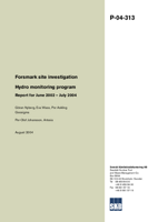 Hydro monitoring program. Report for June 2002 - July 2004. Forsmark site investigation