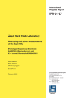 Äspö Hard Rock Laboratory. Overcoring rock stress measurements at the Äspö HRL. Prototype repository: borehole KA3579G (revised data) and K-tunnel: borehole KK0045G01