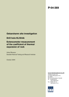 Drill hole KLX04A. Extensometer measurement of the coefficient of thermal expansion of rock. Oskarshamn site investigation