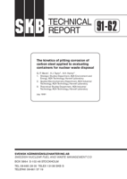 The kinetics of pitting corrosion of carbon steel applied to evaluating containers for nuclear waste disposal. Final report 1991