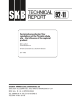 Numerical groundwater flow calculations at the Finnsjön study site - the influence of the regional gradient