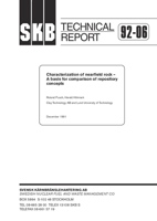 Characterization of nearfield rock - A basis for comparison of repository concepts