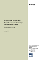 Resistivity measurements on samples from KFM01A and KFM02A. Forsmark site investigation