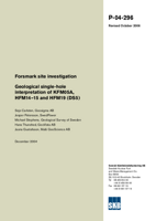 Geological single-hole interpretation of KFM05A, HFM14-15 and HFM19 (DS5). Forsmark site investigation Revised October 2006