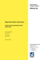 Äspö Hard Rock Laboratory. Update of the hydrogeochemical model 2002