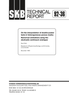 On the interpretation of double-packer tests in heterogeneous porous media: Numerical simulations using the stochastic continuum analogue