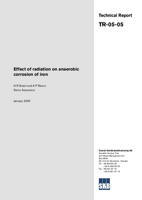 Effect of radiation on anaerobic corrosion of iron