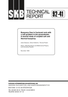 Buoyancy flow in fractured rock with a salt gradient in the groundwater. A second study of coupled salt and thermal buoyancy