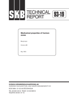 Mechanical properties of fracture zones