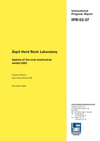 Äspö Hard Rock Laboratory. Update of the rock mechanical model 2002