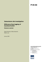 Difference flow logging of borehole KLX04. Subarea Laxemar. Oskarshamn site investigation