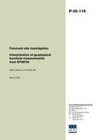 Interpretation of geophysical borehole measurements from KFM07A. Forsmark site investigation